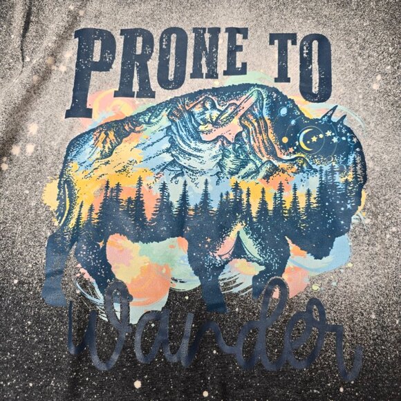 Short Sleeve‎ Dark Grey Prone to Wander Crew neck tee Small - Picture 3 of 7